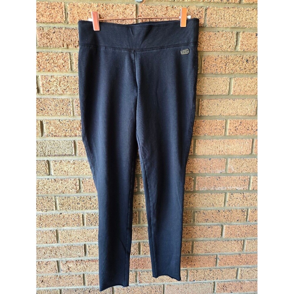 RuffHewn Black Pull-On Skinny Leggings Comfort Stretch Pant Raw Hem Women's S